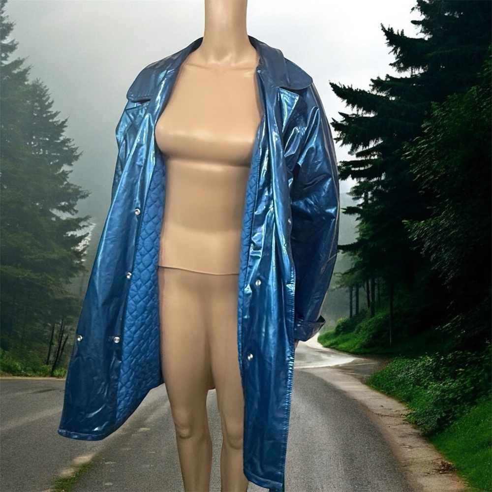 Women’s Totes Vintage Blue Jacket Raincoat